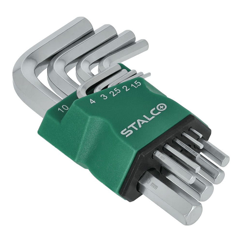 STALCO Klucze sześciokątne 1.5-2-2.5-3-4-5-6-8-10mm imbusy (9 elem.) CRV