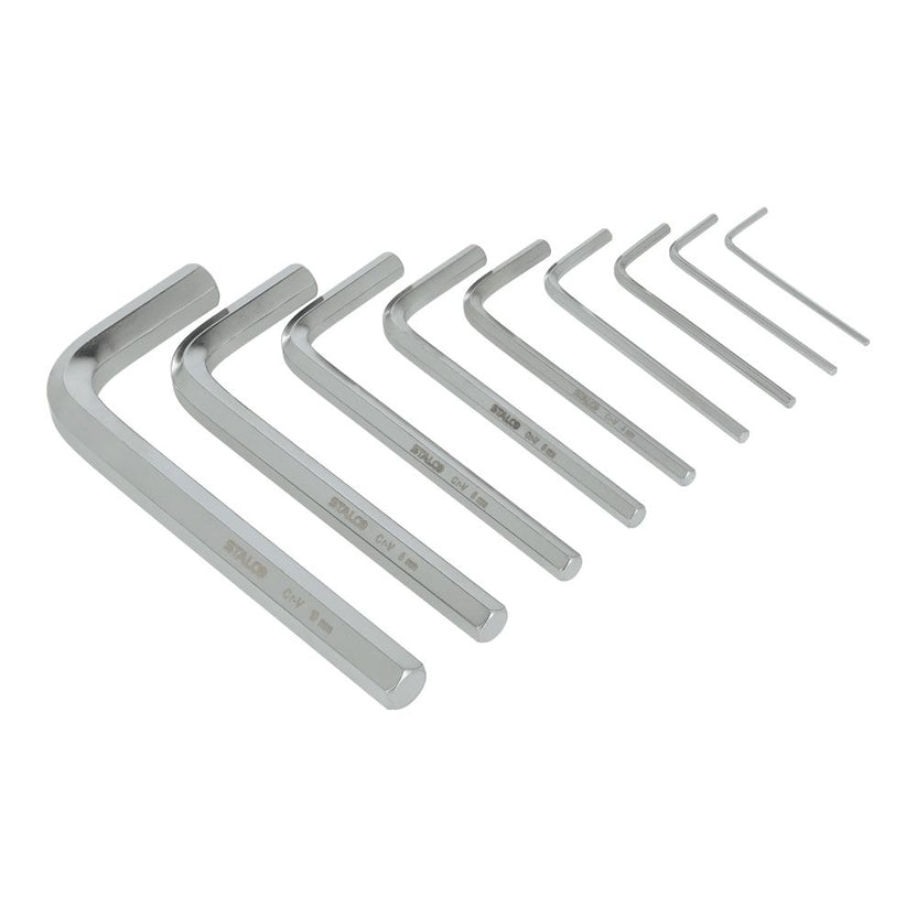 STALCO Klucze sześciokątne 1.5-2-2.5-3-4-5-6-8-10mm imbusy (9 elem.) CRV