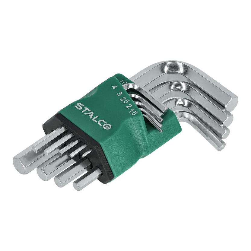 STALCO Klucze sześciokątne 1.5-2-2.5-3-4-5-6-8-10mm imbusy (9 elem.) CRV