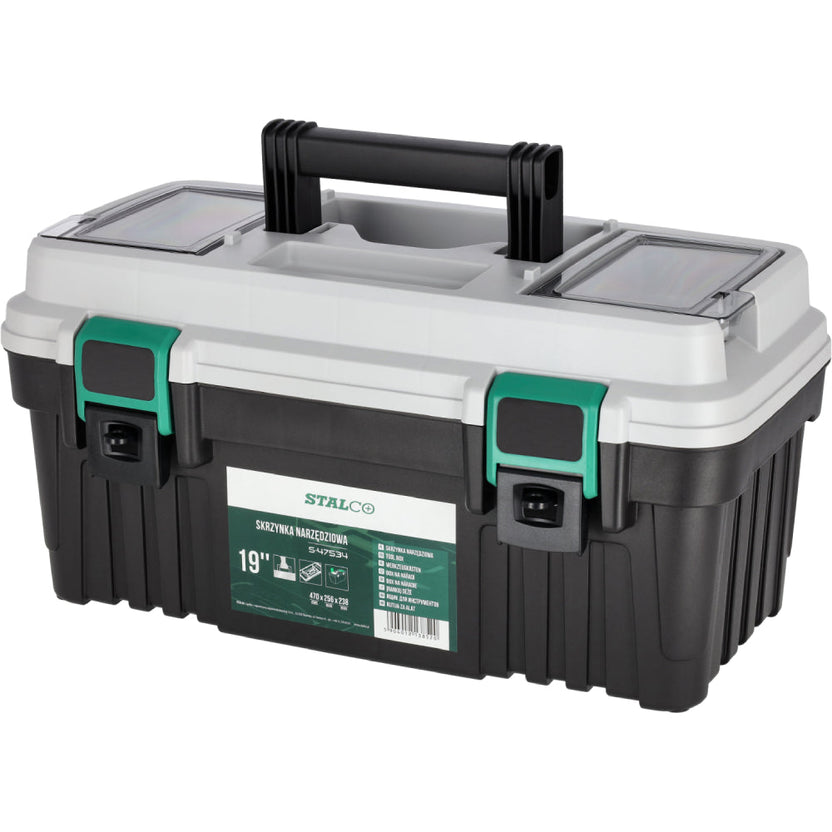 STALCO Skrzynka narzędziowa plastikowa 19" (470x256x238mm)