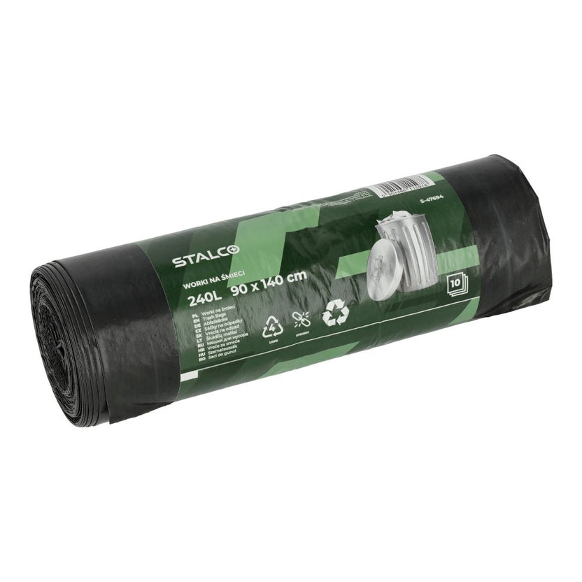 STALCO Worki na śmieci 240L LDPE (10 szt.)
