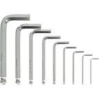 Klucze sześciokątne krótkie z kulką CrV (9 el.) | STALCO