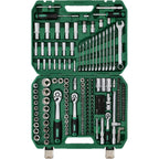 Zestaw kluczy nasadowych i płasko-oczkowych 1/2"+3/8"+1/4" (219 el.) | STALCO