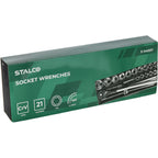 Zestaw kluczy nasadowych 3/4" (21 elem.) | STALCO