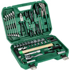 Zestaw multinarzędziowy 1/2"+1/4" (55 el.) | STALCO