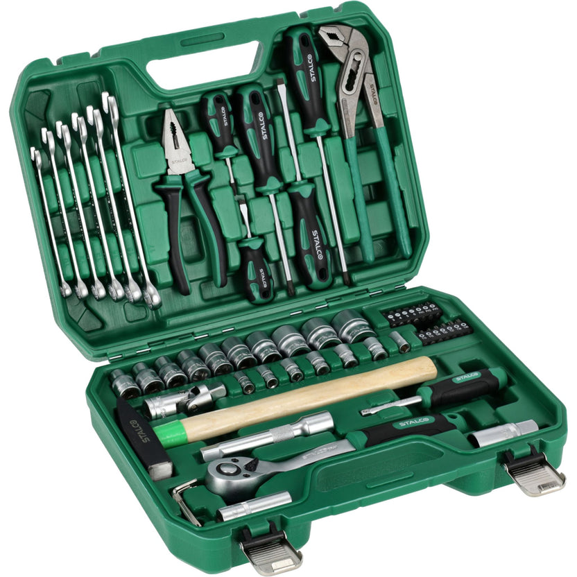 STALCO Zestaw multinarzędziowy 1/2"+1/4" (55 el.)