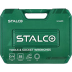 Zestaw multinarzędziowy 1/2"+1/4" (55 el.) | STALCO