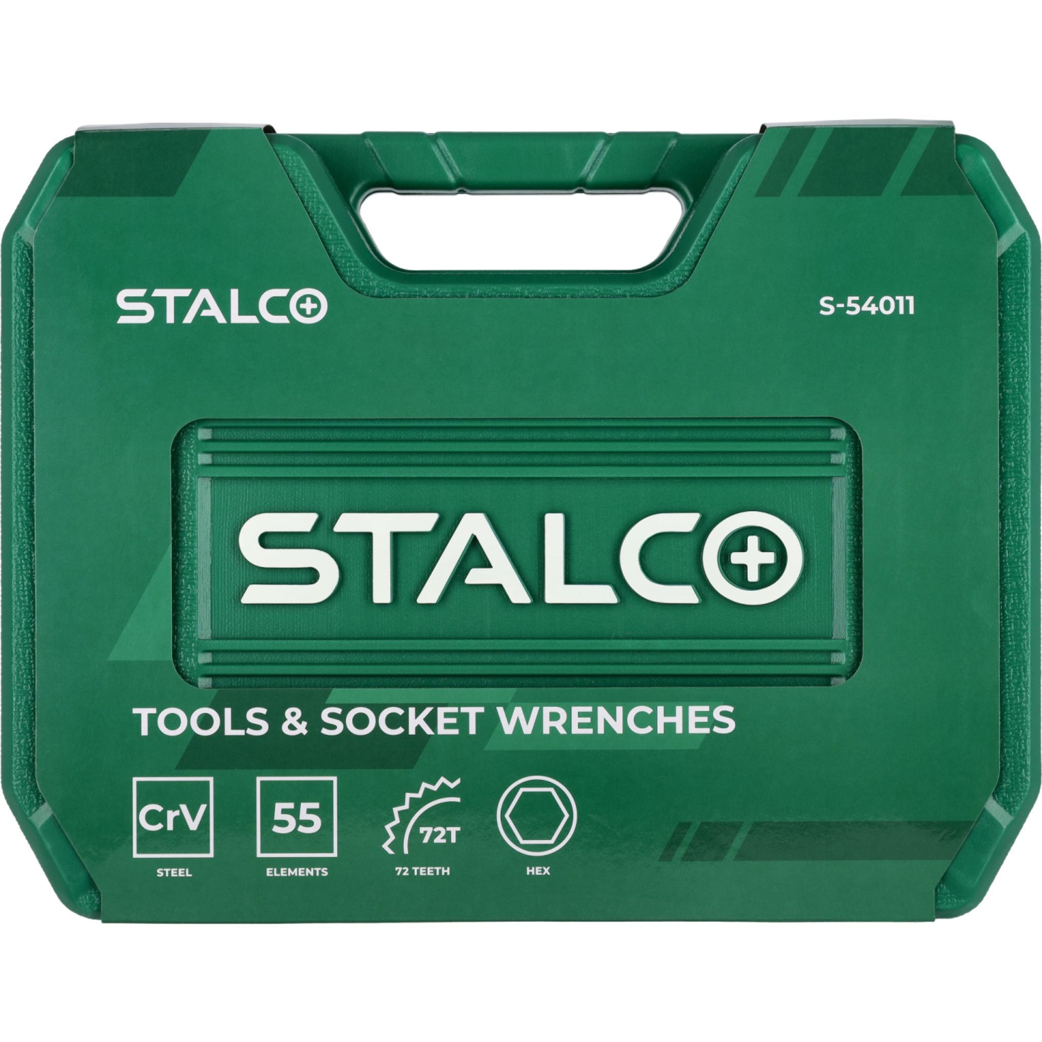 Zestaw multinarzędziowy 1/2"+1/4" (55 el.) | STALCO