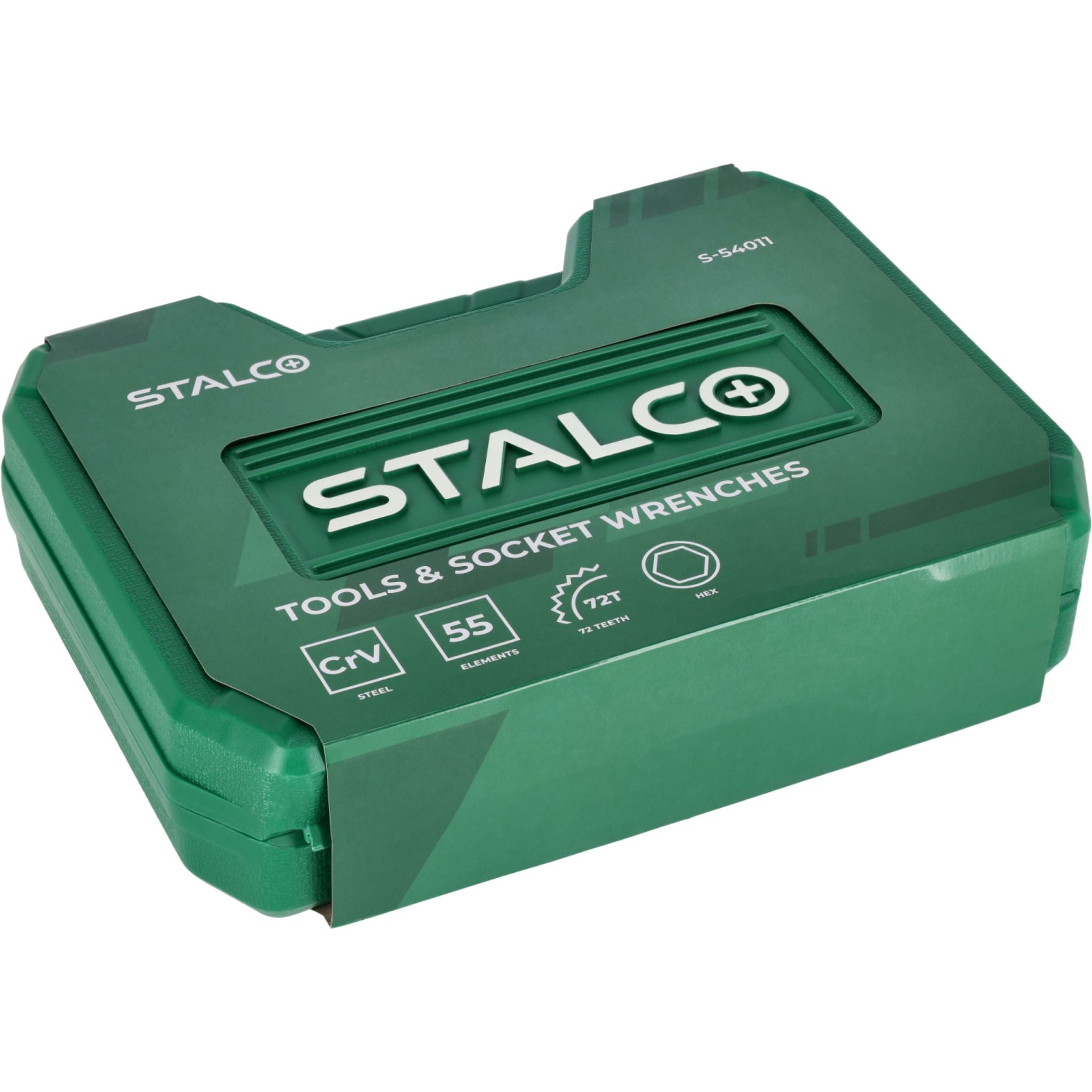 Zestaw multinarzędziowy 1/2"+1/4" (55 el.) | STALCO