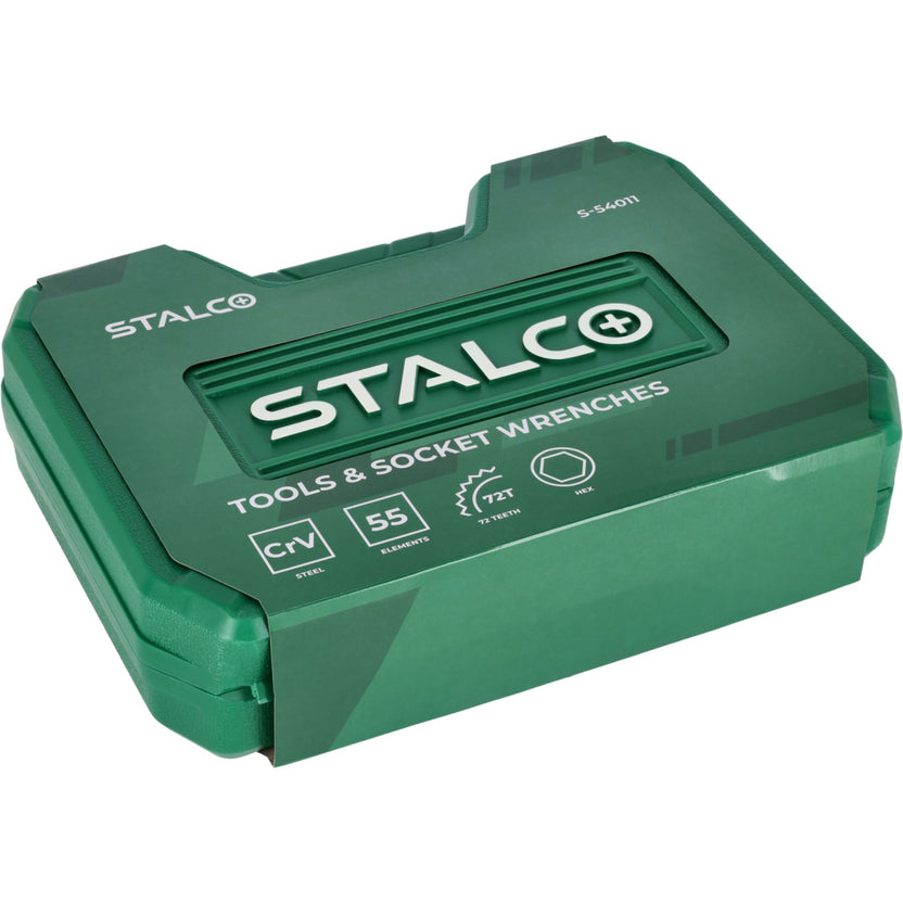 STALCO Zestaw multinarzędziowy 1/2"+1/4" (55 el.)