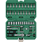 Zestaw kluczy nasadowych 1/4" (48 el.) | STALCO