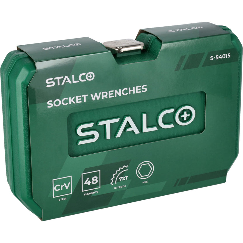 STALCO Zestaw kluczy nasadowych 1/4" (48 el.)