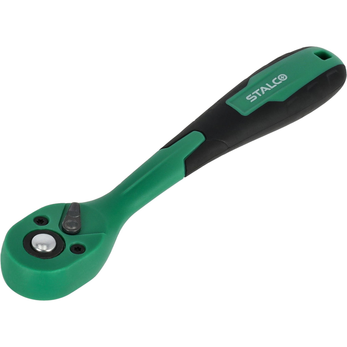 STALCO Grzechotka odgięta z powłoką kompozytową (72 zęby) 1 4" 150 mm