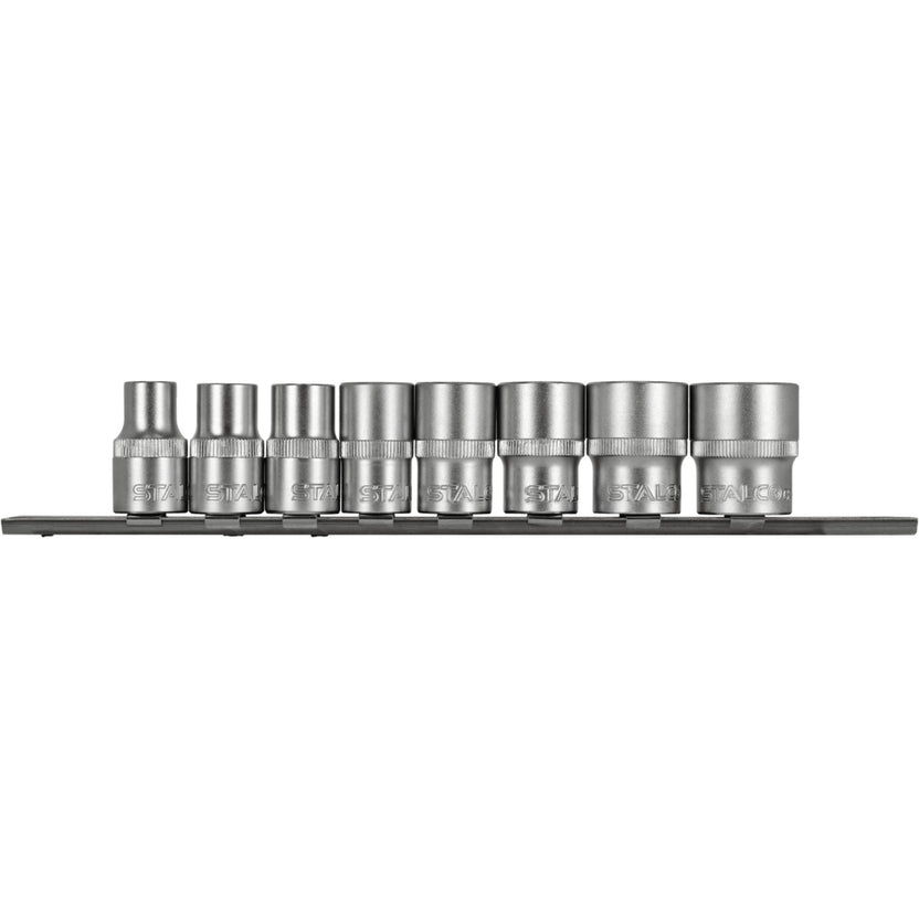 STALCO Zestaw nasadek 1/2" na listwie (8 el.)