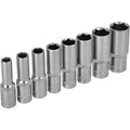Zestaw nasadek głębokich 1/2" na listwie (8 el.) | STALCO