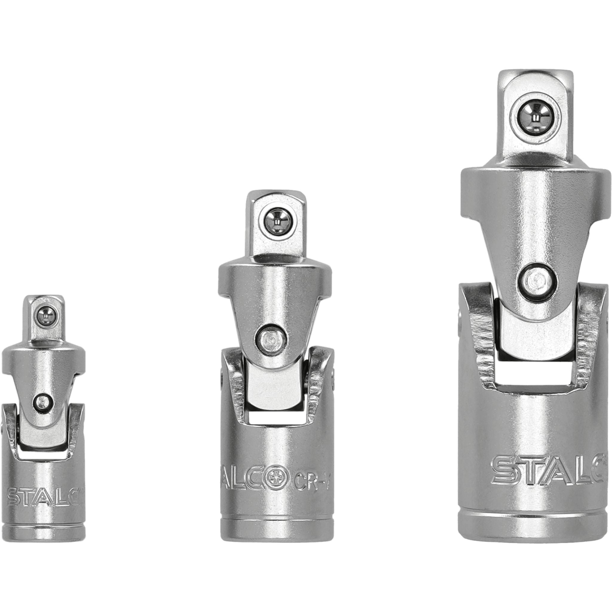 Zestaw przegubów uniwersalnych 1/4"+3/8"+1/2" (3 el.) | STALCO