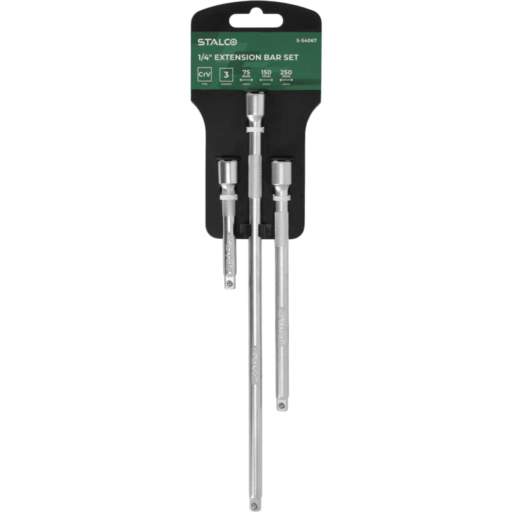 Zestaw przedłużek 1/4" (3 el.) | STALCO