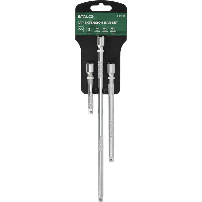STALCO Zestaw przedłużek 1/4" (3 el.)