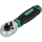 STALCO Grzechotka do bitów i nasadek 1/4" 105mm (72 zęby)