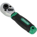 STALCO Grzechotka do bitów i nasadek 1/4" 105mm (72 zęby)