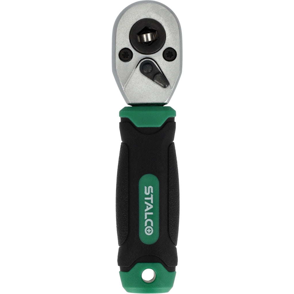 STALCO Grzechotka do bitów i nasadek 1/4" 105mm (72 zęby)