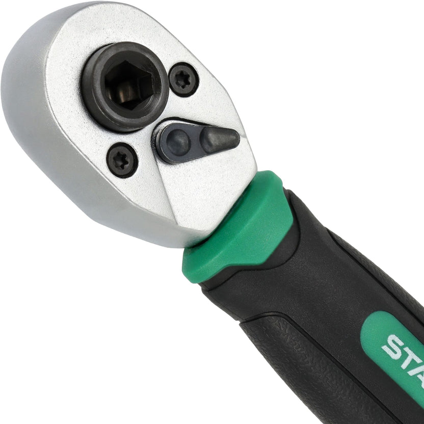 STALCO Grzechotka do bitów i nasadek 1/4" 105mm (72 zęby)