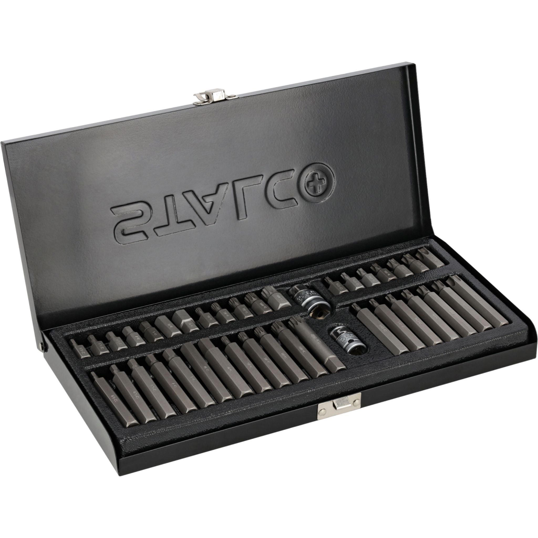 Końcówki wkrętakowe TORX+HEX+SPLINE (40 el.) | STALCO