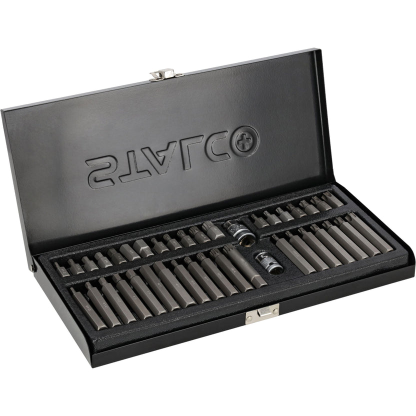 STALCO Końcówki wkrętakowe TORX+HEX+SPLINE (40 el.)