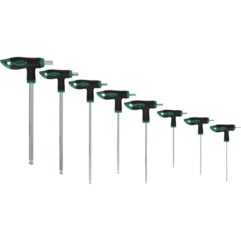 STALCO Klucze trzpieniowe dwustronne Torx S2 (8 el.)