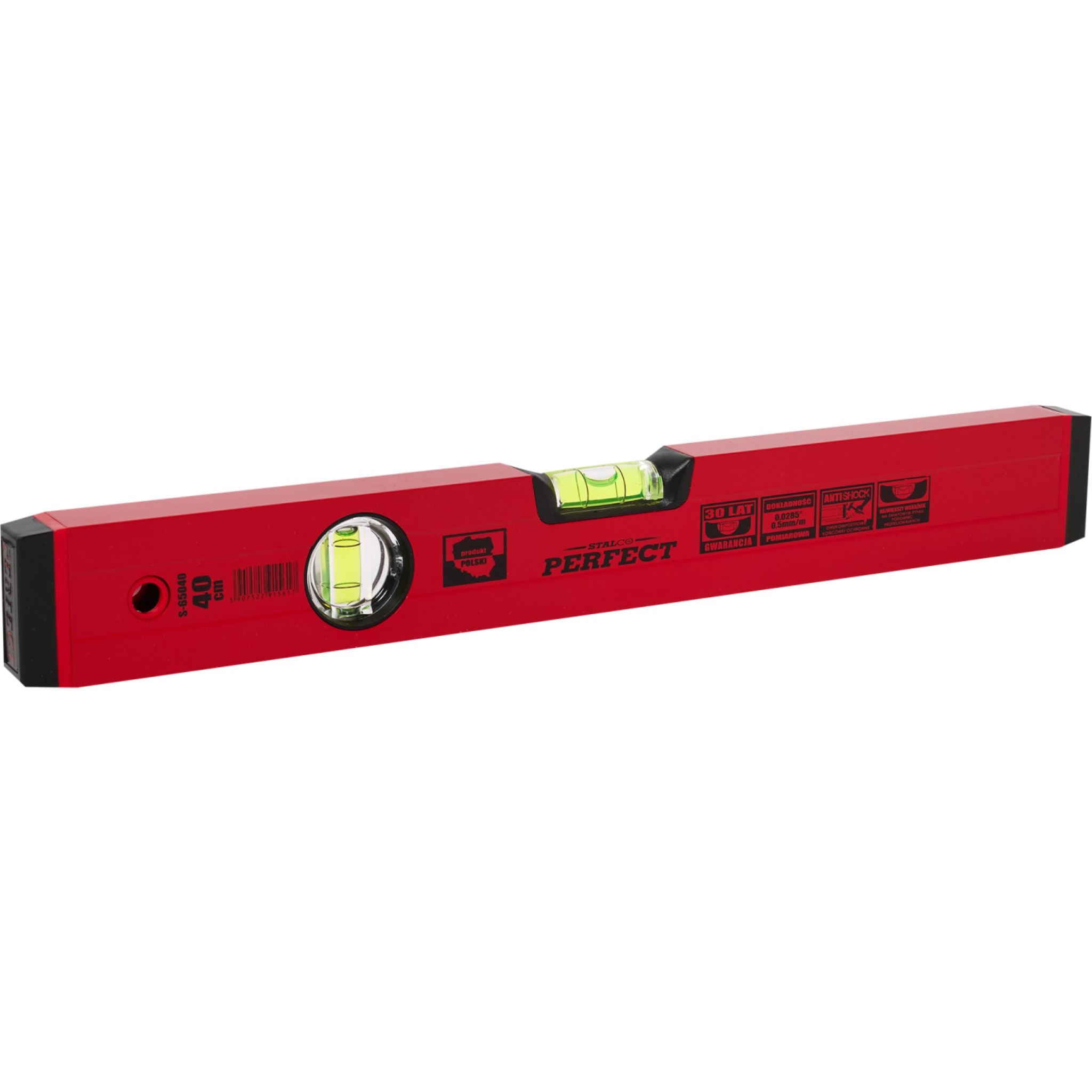 Poziomnica aluminiowa czerwona | STALCO PERFECT