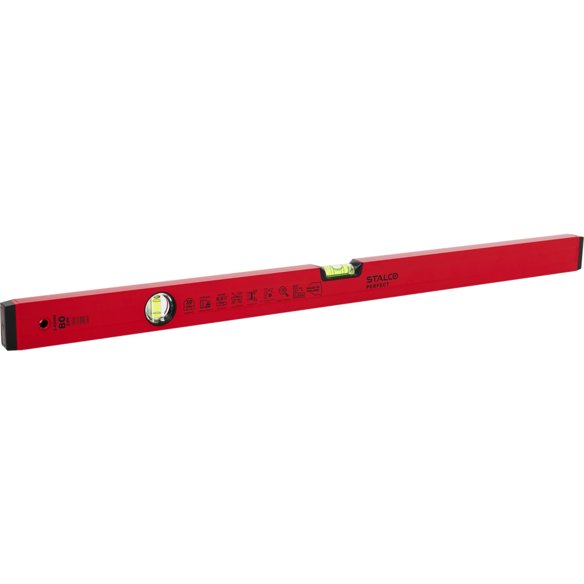Poziomnica aluminiowa czerwona | STALCO PERFECT