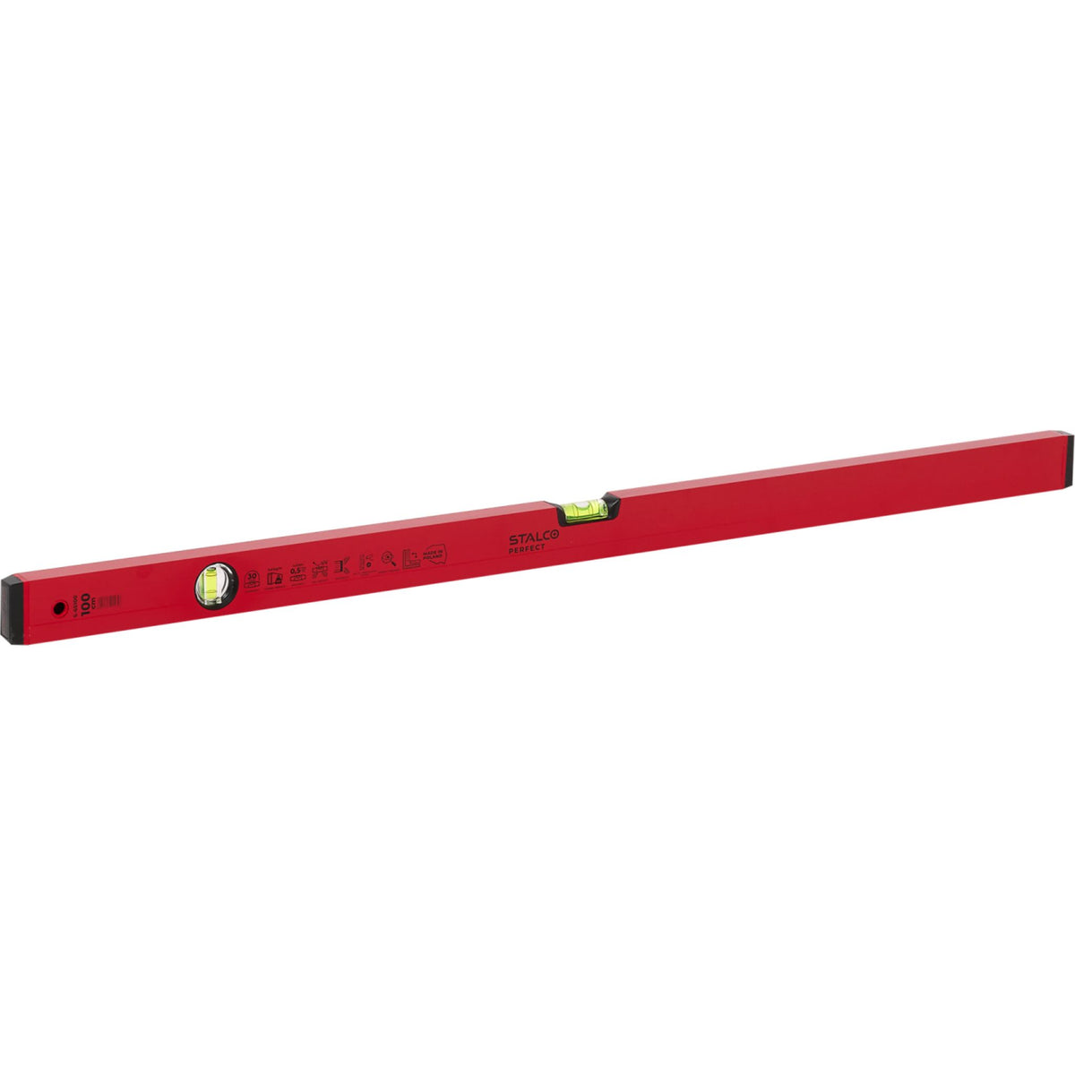 STALCO PERFECT Poziomnica aluminiowa czerwona 100 cm