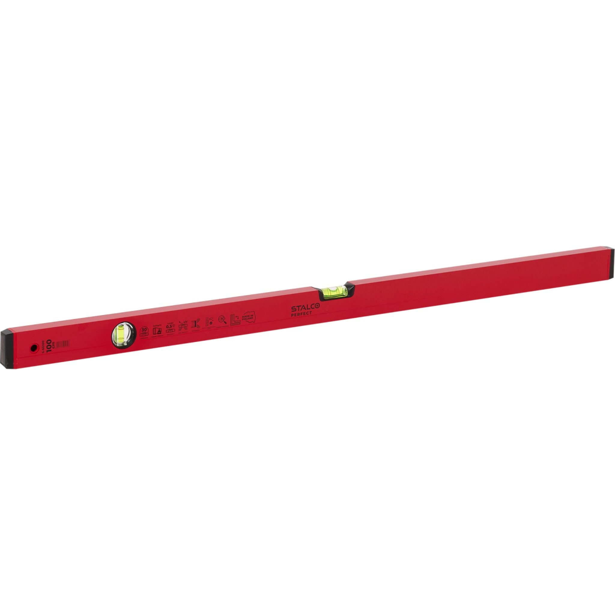 Poziomnica aluminiowa czerwona | STALCO PERFECT