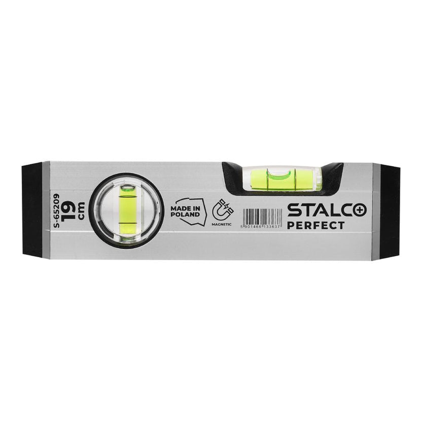 STALCO PERFECT Poziomnica kieszonkowa 19cm z magnesem