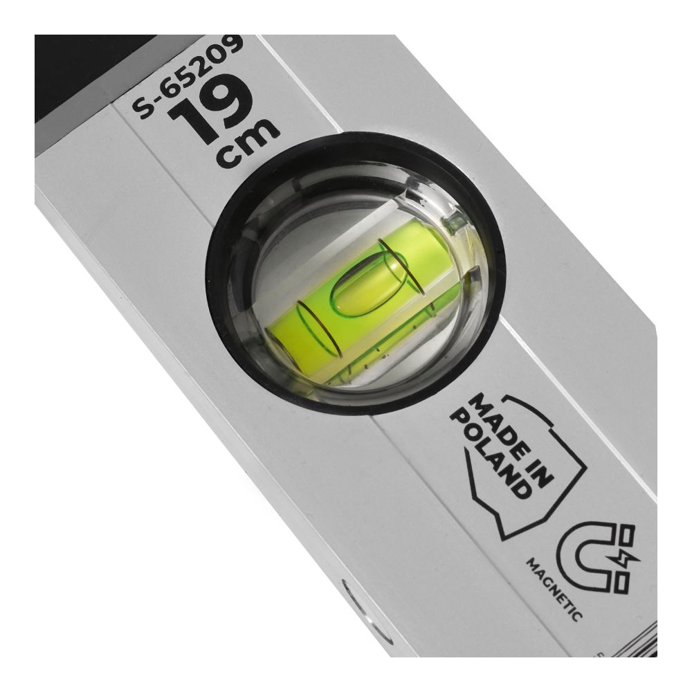 Poziomnica kieszonkowa 19cm z magnesem | STALCO PERFECT