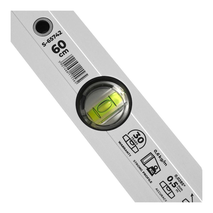 STALCO PERFECT Poziomnica aluminiowa anodowana z magnesem
