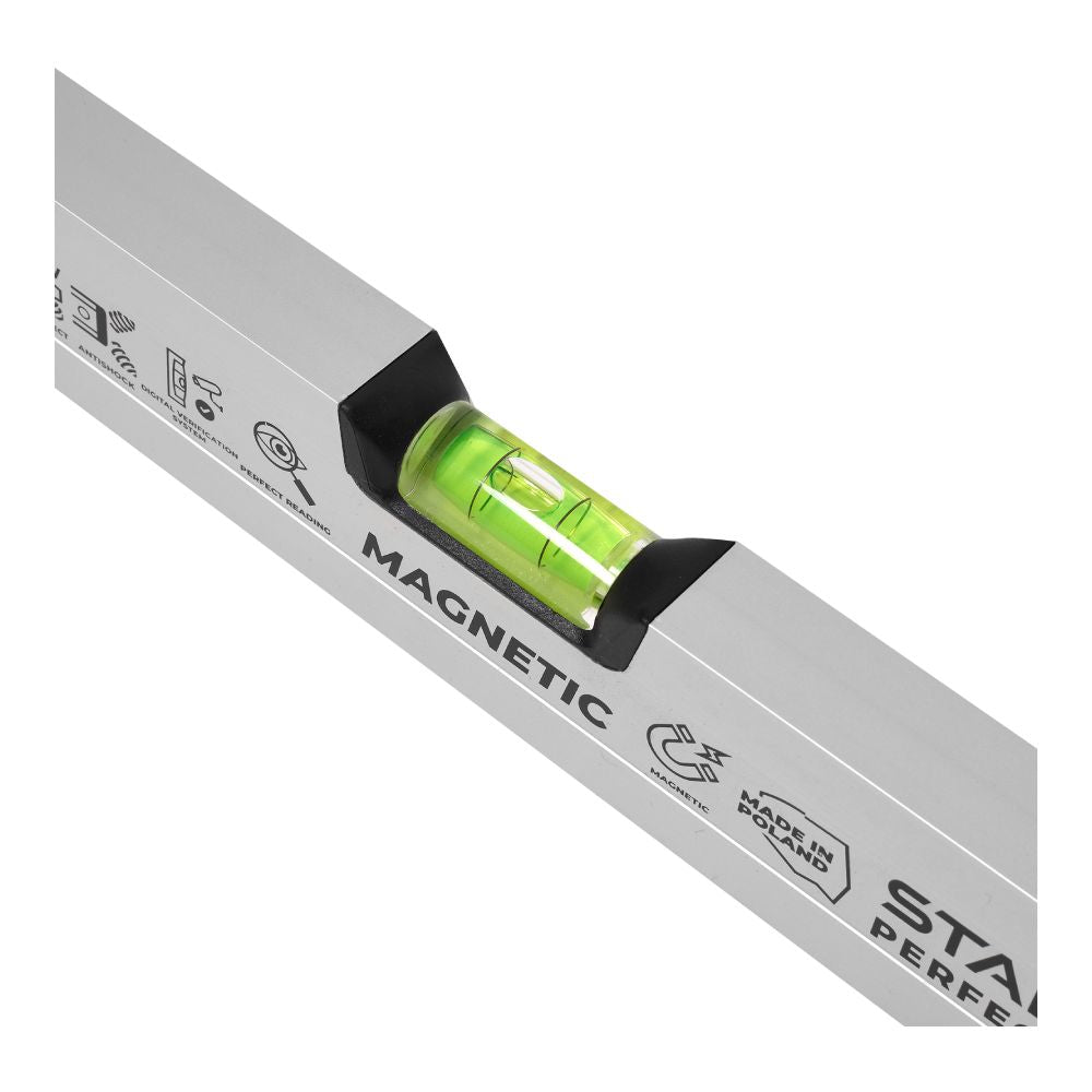 Poziomnica aluminiowa anodowana z magnesem | STALCO PERFECT