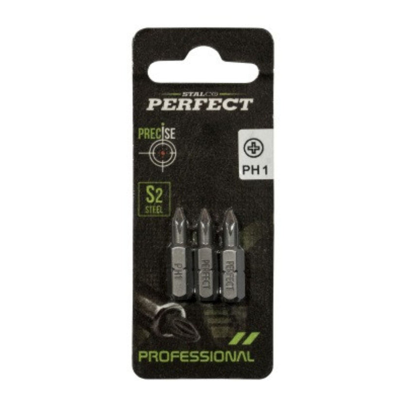 STALCO PERFECT Końcówka bit 1/4" Phillips (blister)