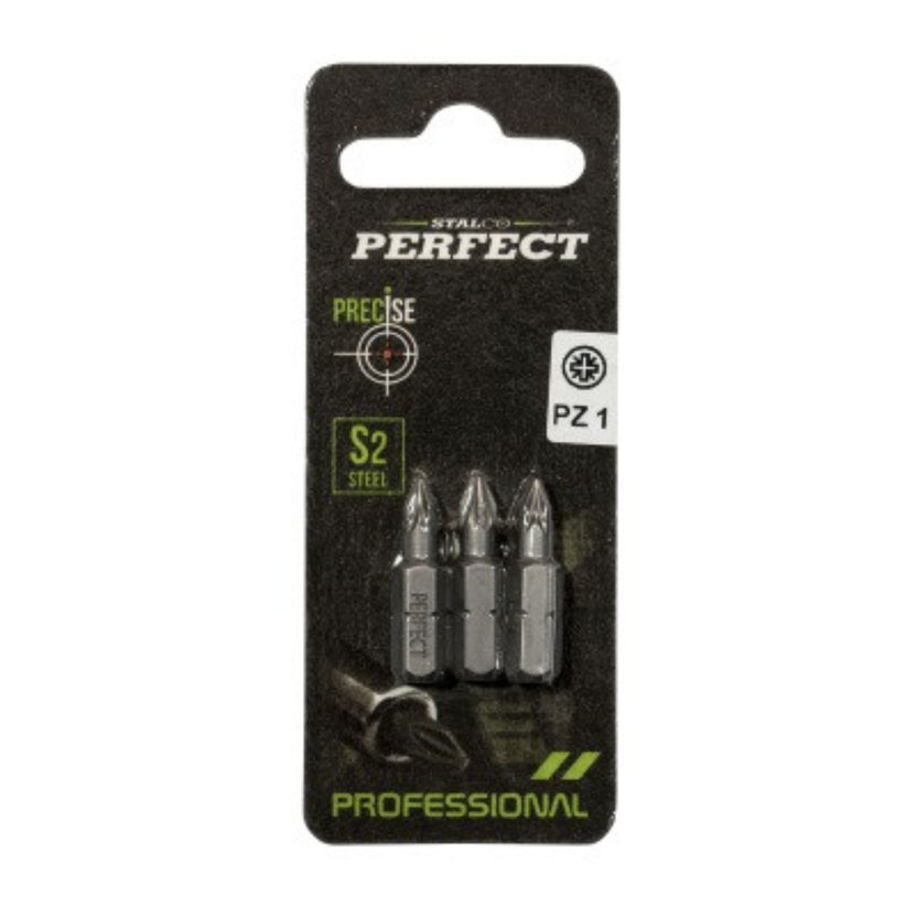 STALCO PERFECT Końcówka bit 1/4" Pozidriv (blister)