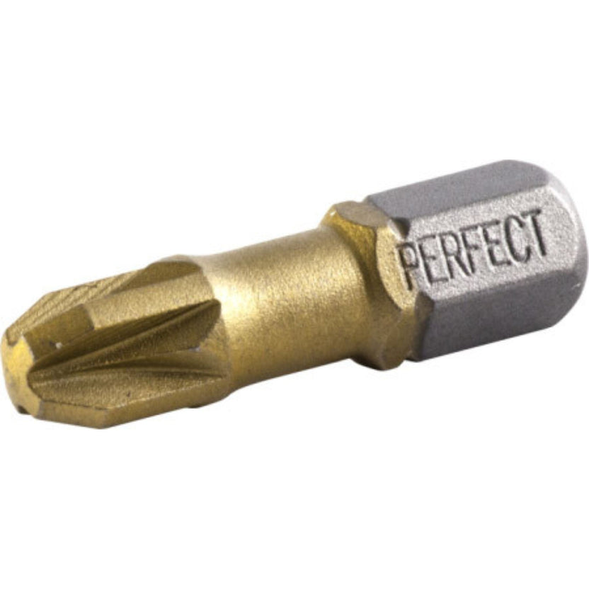 STALCO PERFECT Końcówka bit 1/4" Pozidriv TITANIUM (blister)