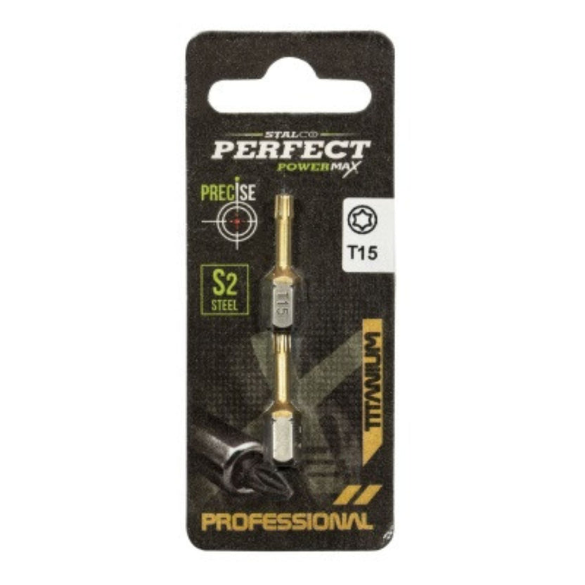 STALCO PERFECT Końcówka bit 1/4" Torx TITANIUM (blister)