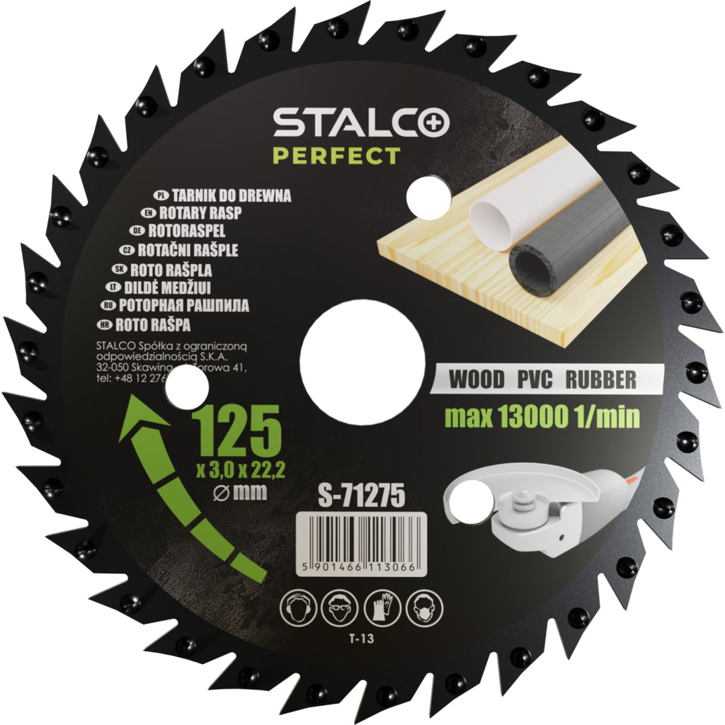 STALCO PERFECT Tarnik uniwersalny do szlifierki kątowej ∅125x22,23mm