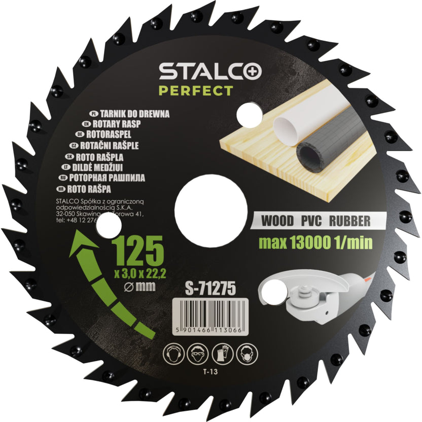 STALCO PERFECT Tarnik uniwersalny do szlifierki kątowej ∅125x22,23mm