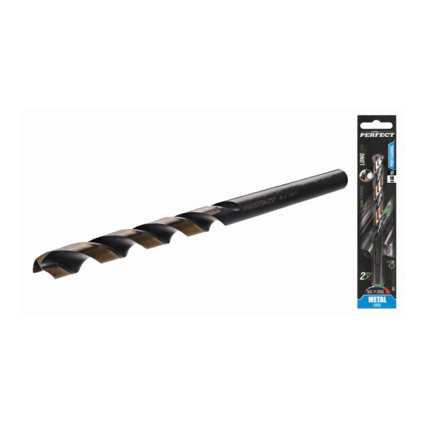 STALCO PERFECT Wiertło do metalu HSS długie - blister