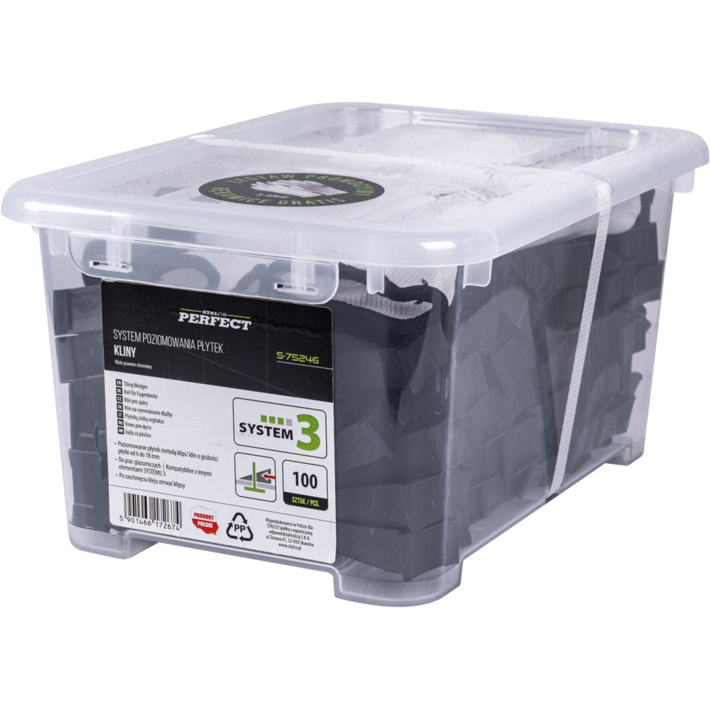 STALCO PERFECT Kliny do SYSTEMU 3 (100 szt.)
