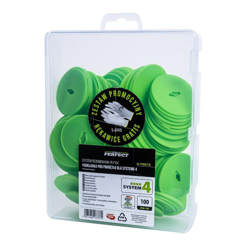 STALCO PERFECT Podkładki 58mm do systemu poziomowania płytek NUMER 4 (opak. 100 szt.)