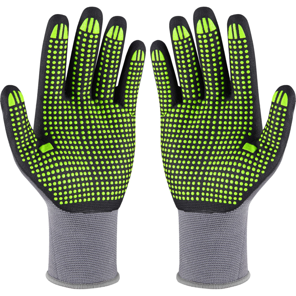 STALCO PERFECT Rękawice nylonowe "NITRILE FLEX DOTS"
