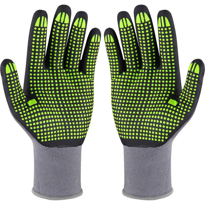STALCO PERFECT Rękawice nylonowe "NITRILE FLEX DOTS"