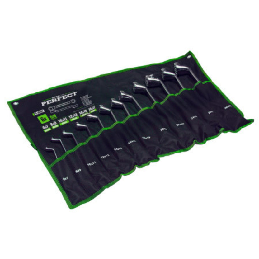STALCO PERFECT Klucze oczkowe wygięte 6-32mm (12 el.)