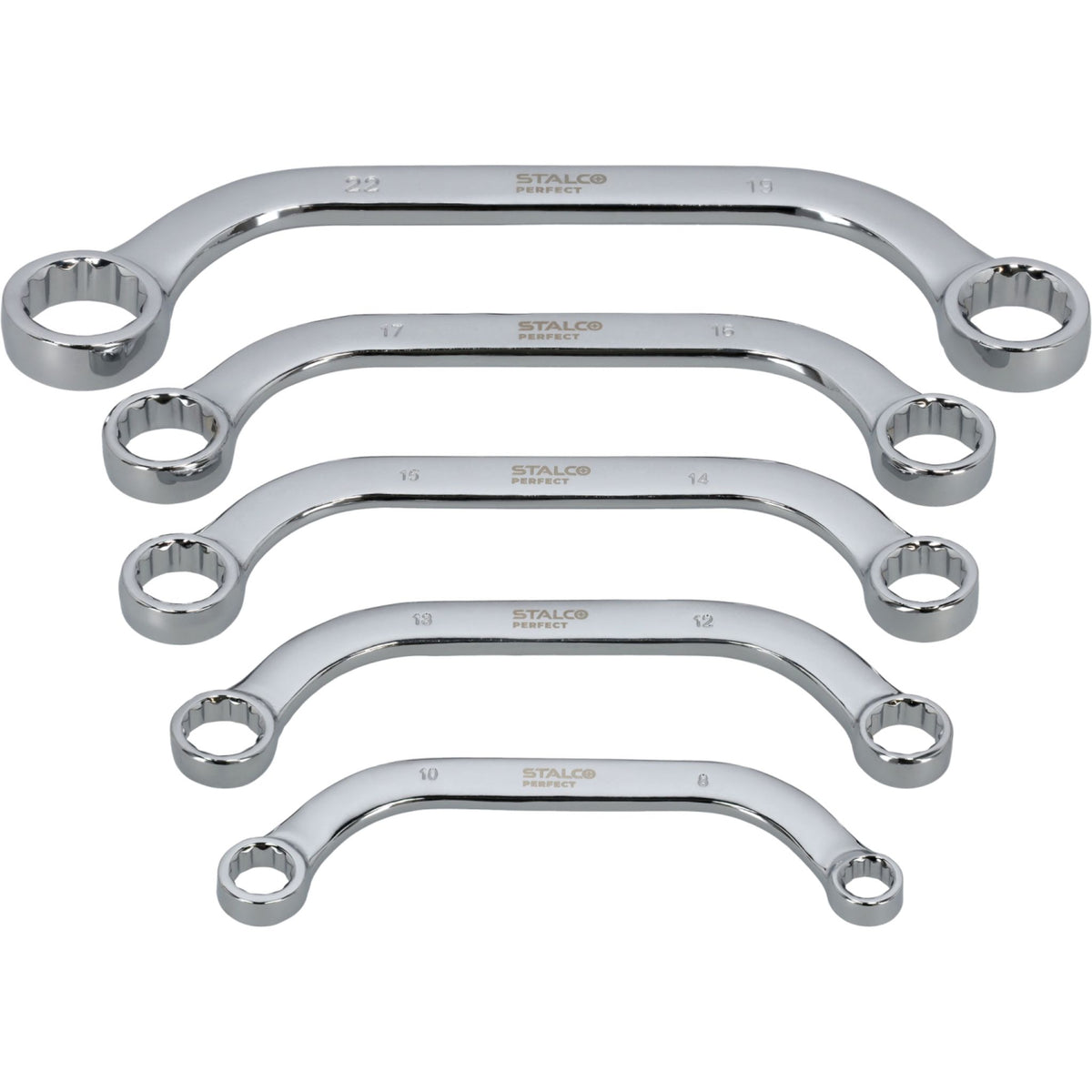 STALCO PERFECT Zestaw kluczy oczkowych typu C (5 el.)